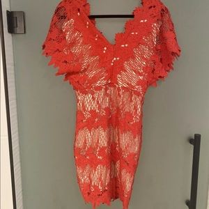 Beautiful Coral lined dress